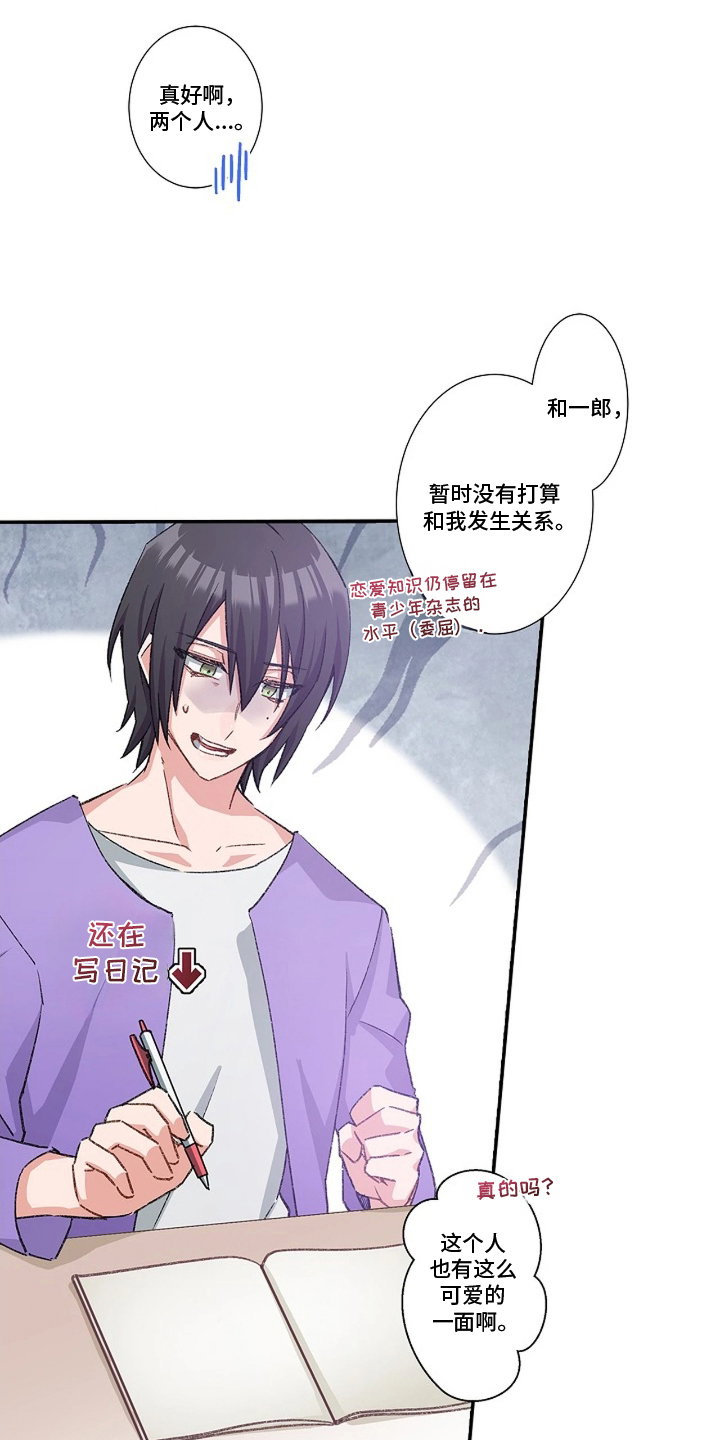 伪装纯真的叹息漫画,第22章：交换日记2图