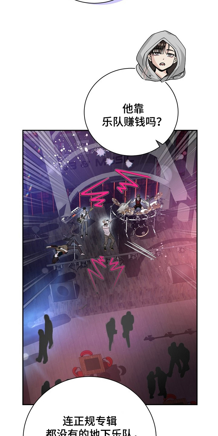 错位和弦小说笔趣阁漫画,第1章：地下乐队2图