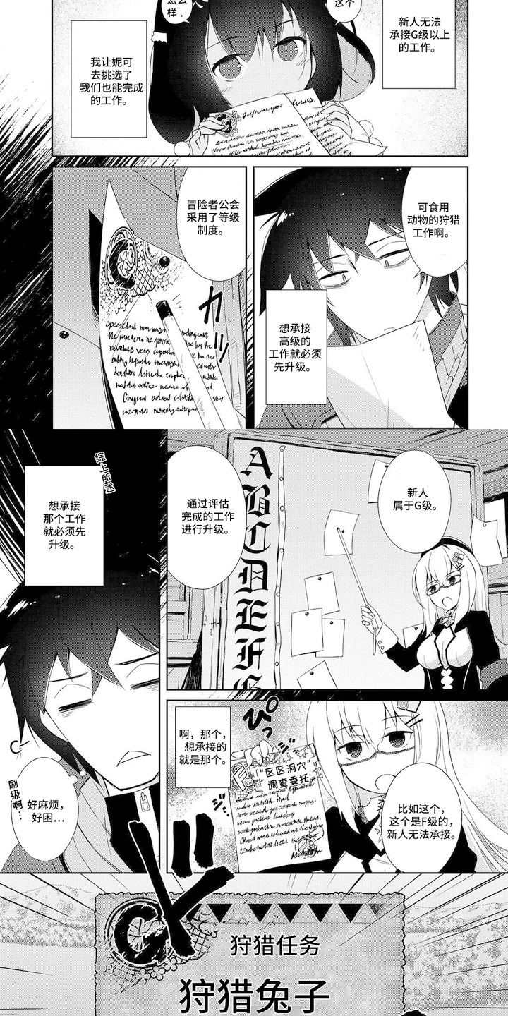 异世界躺平法漫画,第13章：狩猎任务2图