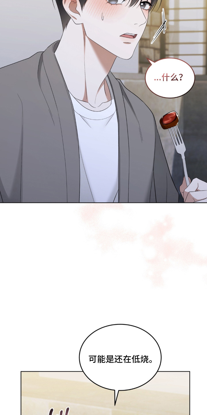 债务人没钱怎么办漫画,第13章：脸红5图