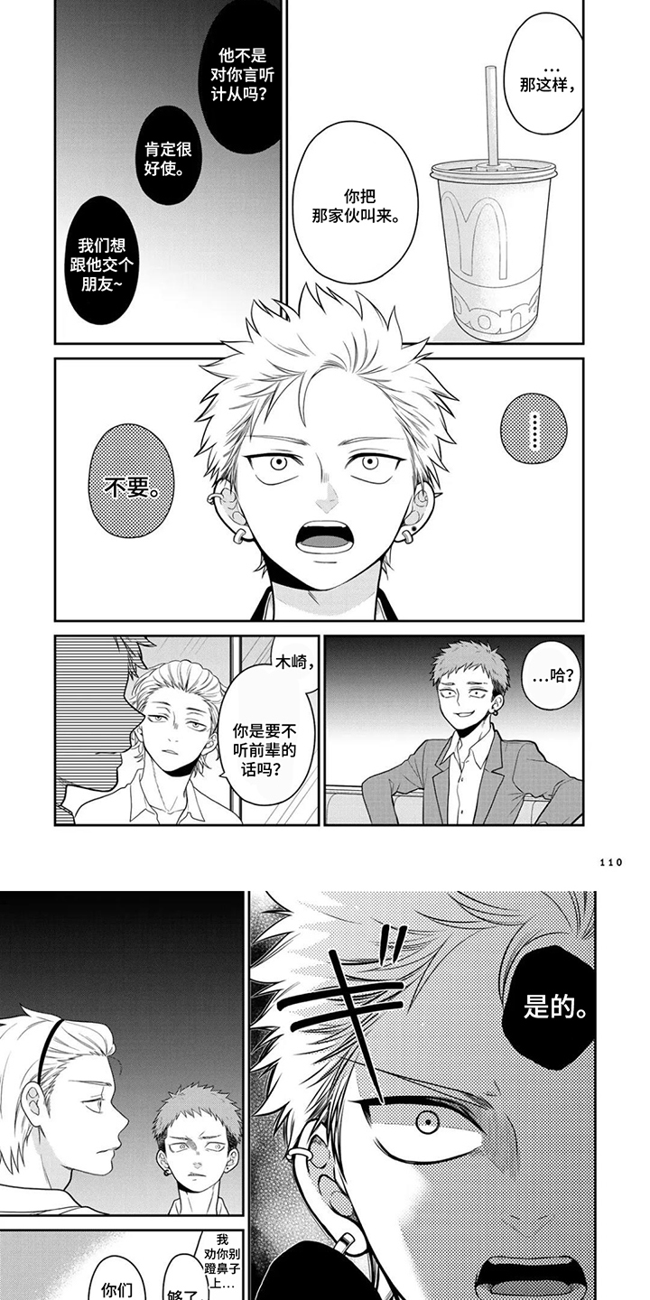 不良与犬漫画,第11章：收小弟1图
