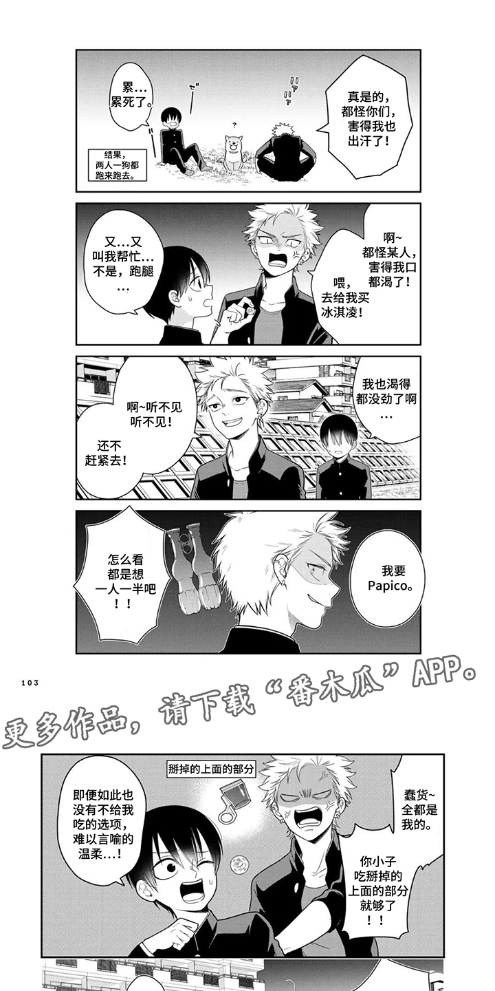 不良与犬漫画,第11章：收小弟1图