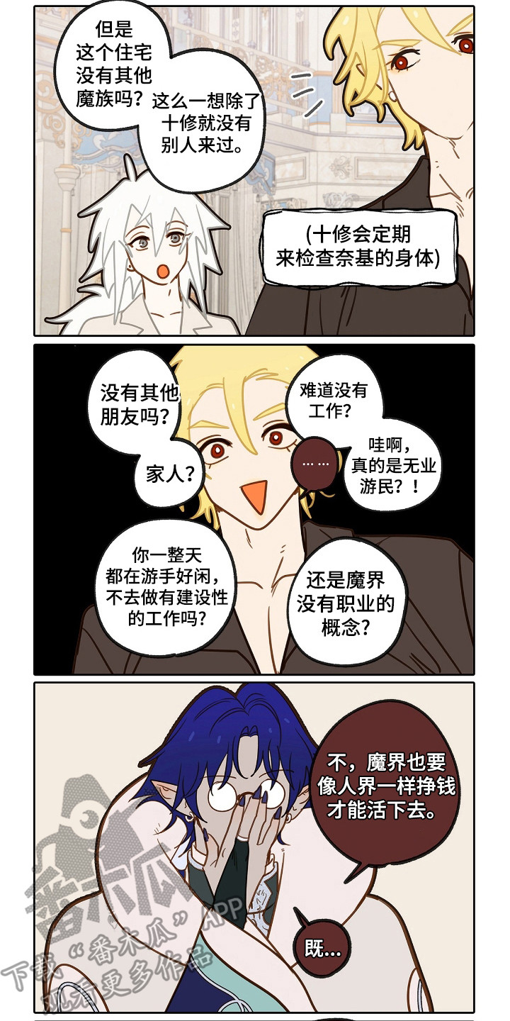 魔渊誓约漫画,第14章：【番外】生产前的事3图