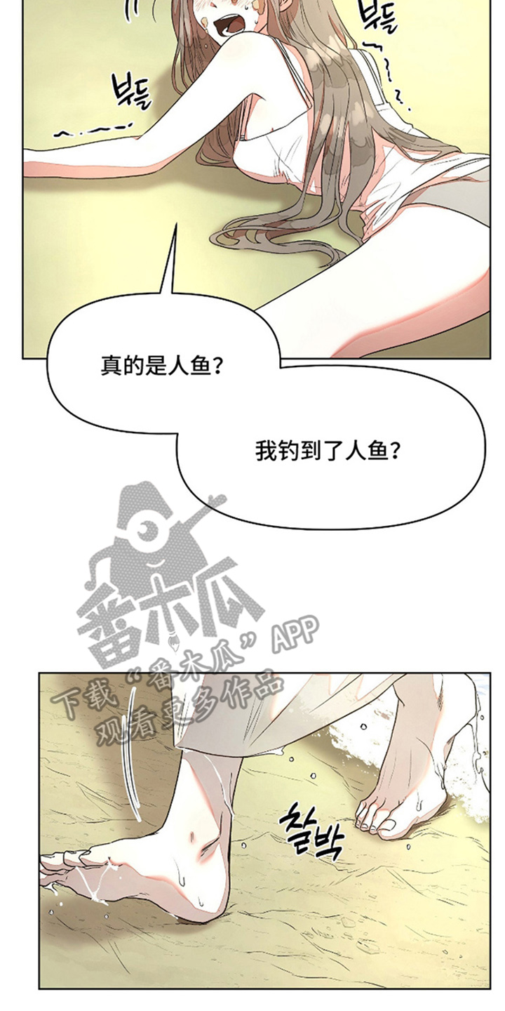 钓个人鱼当室友漫画,第3章：火爆脾气1图